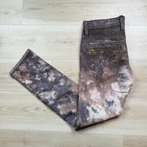 NEW Rock Revival Moto Daviday Men's Jeans Acid Wash Blue Zippers 32x31 Stretch